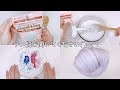 【ASMR】エンジェルクレイスライムを作りながら雑談【音フェチ Slime 슬라임】