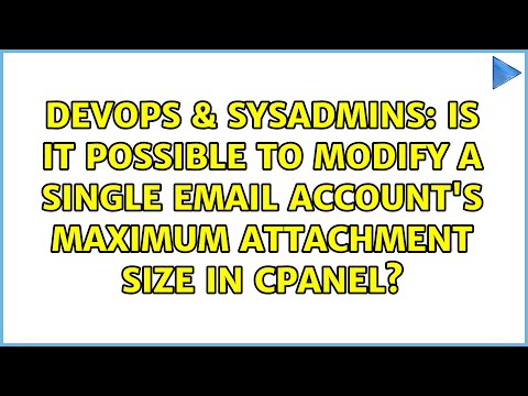 Is it possible to modify a single email account's maximum attachment size in cPanel?