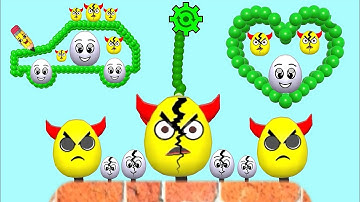 👺 Hide Ball brain teaser games 🆚 Draw to smash (save the doge & bee) 2048 Gameplay android part 30