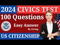 2024 (EASY Answer) USCIS Official 100 Civics Questions &amp; Answers for US Citizenship Interview 2024
