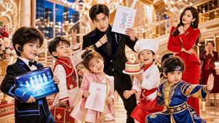 She Ran Away Pregnant—Seven Years Later, Her 5 Genius Kids Brought Her Back to Their Dad！#drama#ceo