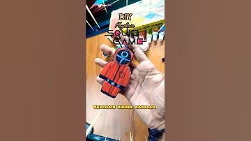 I made the Squid Game DIY keychain ✨ || #squidgame #art #shorts