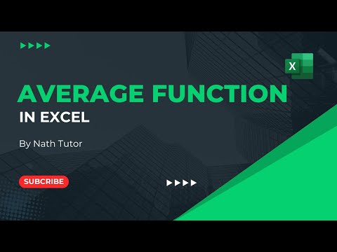 6  A Complete Guide to the AVERAGE Function
