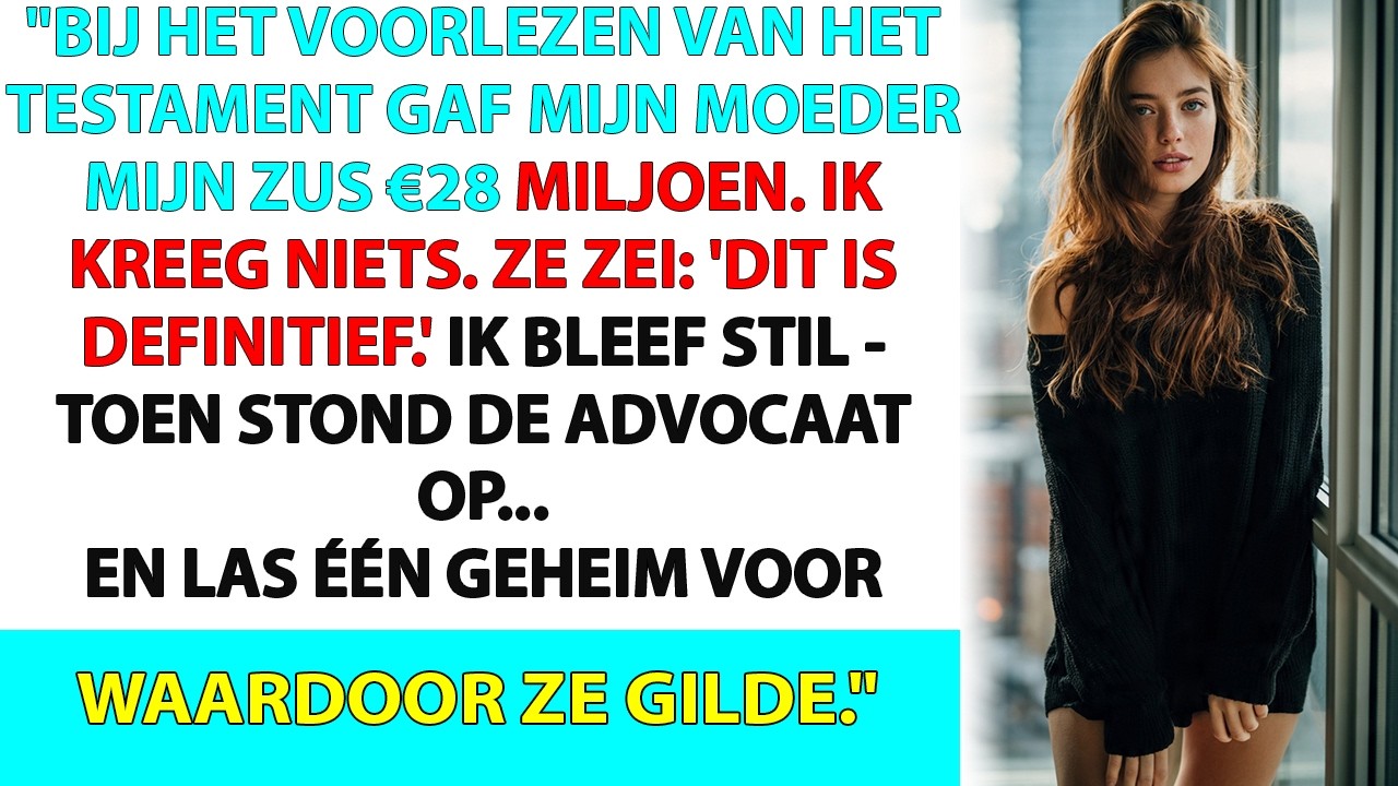 De notaris las de laatste wil van mijn grootvader voor en mijn moeder glimlachte. “Emma krijgt dertig miljoen. Anna krijgt niets. Dit is definitief.” Ze zei het alsof ze de boodschappenlijst...