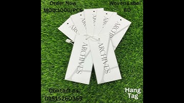 Custom Paper Hang Tag for Clothing | Woven Label | Paper Tag Design | Manufacturing & Printing Guide