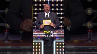 In front of your wife? ☝#steveharvey #familyfeud