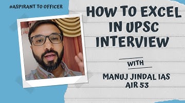 Aspirants should know these basic things while preparing for UPSC IAS Interview | Manuj Jindal IAS