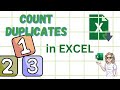How To Count Duplicates In A List. Excel Tip.