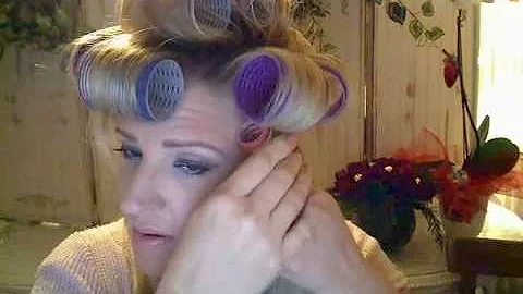 The Rolling Up Process of Velcro Curlers by Dianne...