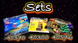LEGO Polybags Build and Reviews!! Sets 40370, 40300, and 40576