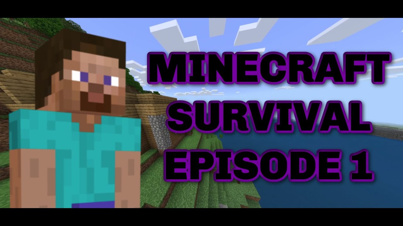minecraft survival episode 1 building my house - YouTube