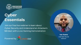 A Free Live Webinar on Cyber Essentials By Ivan Suarez | Careerera