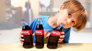 How to Eat Bottle of Coke - Giant Gummy Cola