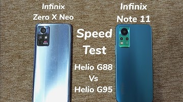 Infinix Note 11 Vs Infinix Zero X Neo - Speed Test