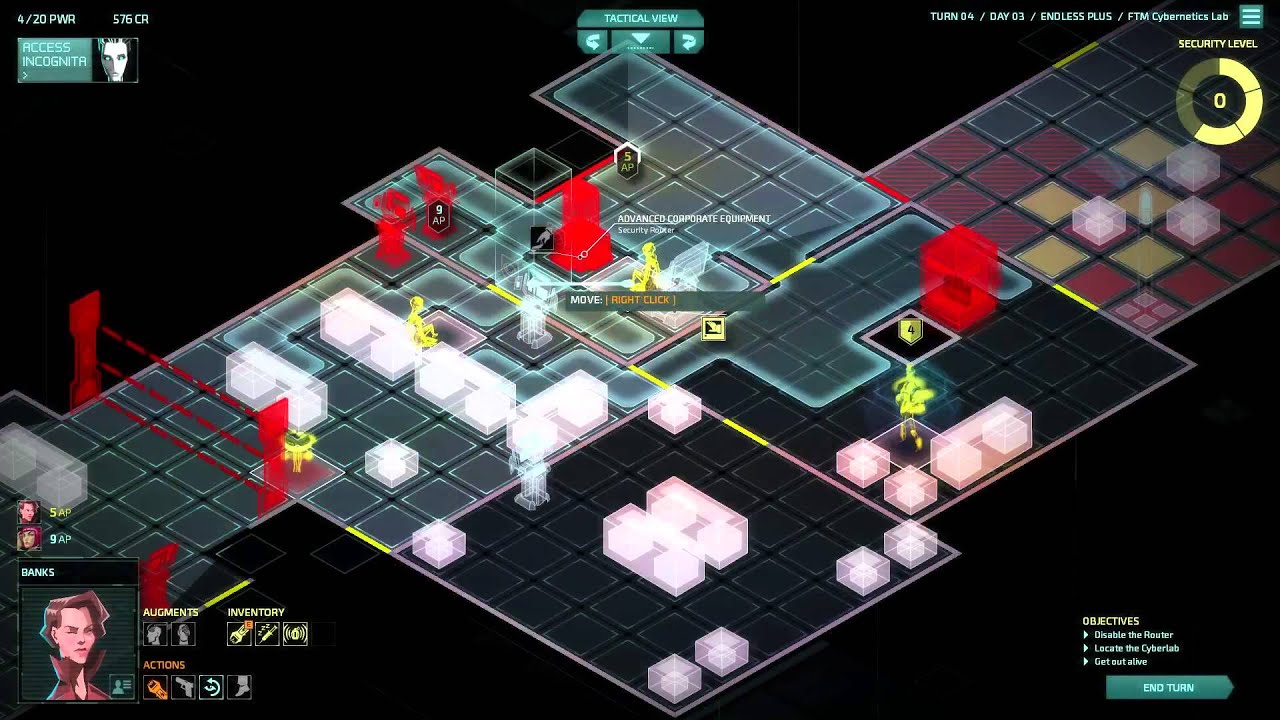 Invisible Inc 5-5 (Contingency Plan, Endless Plus, Iron man)