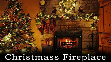 Christmas Fireplace ♫ Instrumental and Traditional Christmas Songs ♫