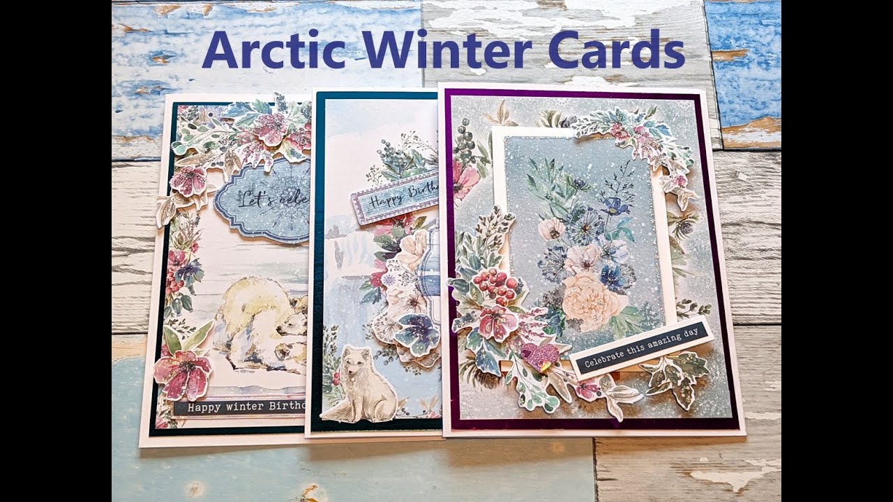 Studio Light Arctic Winter Cards - YouTube