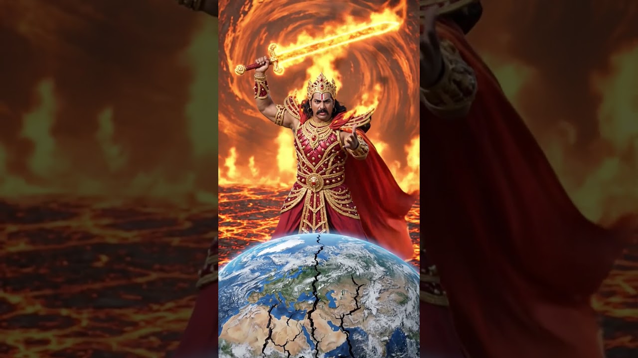 today fire Bhagwan sliced Earth in two pieces