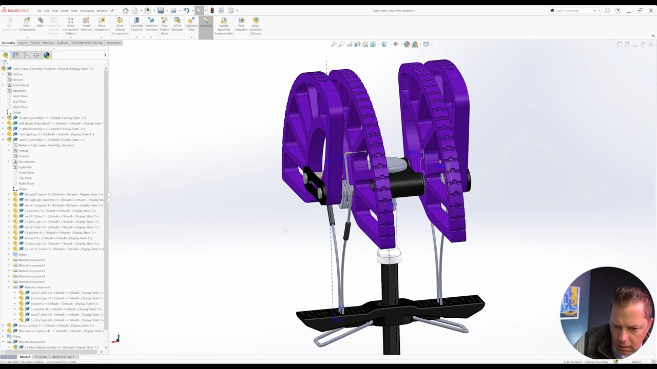 CAD Fluency Test, My Solution: Climbing Cam - YouTube