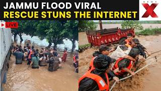 Jammu Flood Crisis LIVE: Viral Visuals Show Daring NDRF Rescue in Tawi River| NewsX