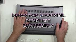 Lenovo Yoga C740-15IML How To Complete Take Apart Full Disassembly
