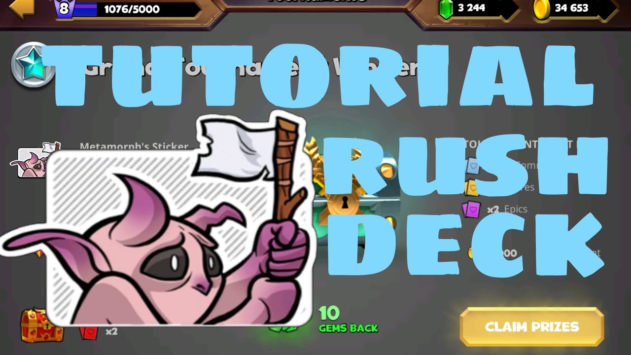 Easy Tournament Rush Deck tutorial | Castle Crush