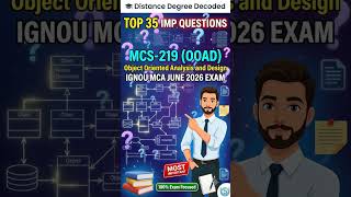 MCS 219 Important Questions 2026 #ignou #mca #viral #trending #ugcnet