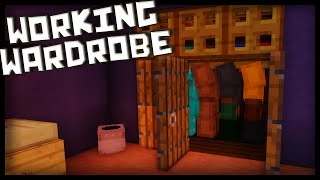Minecraft: How to Make a Working Wardrobe