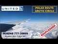 REUPLOADED – Amazing Polar Route (Arctic Circle) United Boeing 777-200ER Houston - Tokyo Narita