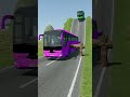 Mixed Colour Buses vs Logs Trap - BeamNG.Drive #shorts #beamngdrive #bus