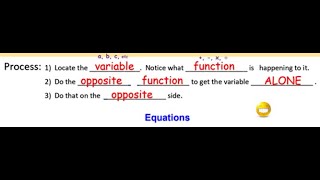 L8 6B Reviewing L8 4 and L8 6 with 1 step algebra