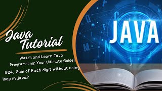 #24 Sum of each digit without using loop ||Java|| #coding #interview #javaprogramming #javatutorial Net Worth