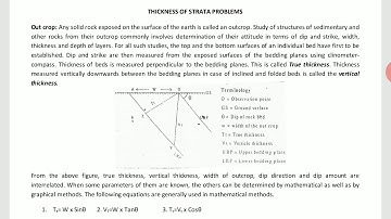 18CVL47 by Dr. Veeresh Menasinakai. Thickness of strata problem solution