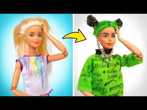 Transformación de Barbie | DIY Muñeca Billie Eilish