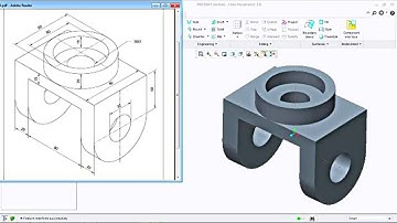 CREO PARAMETRIC PART MODELING | CREO PART MODELING PRACTICE EXERCIES FOR BEGINNERS TUTORIAL