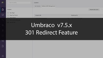 Umbraco 301 Redirects v7.5.0