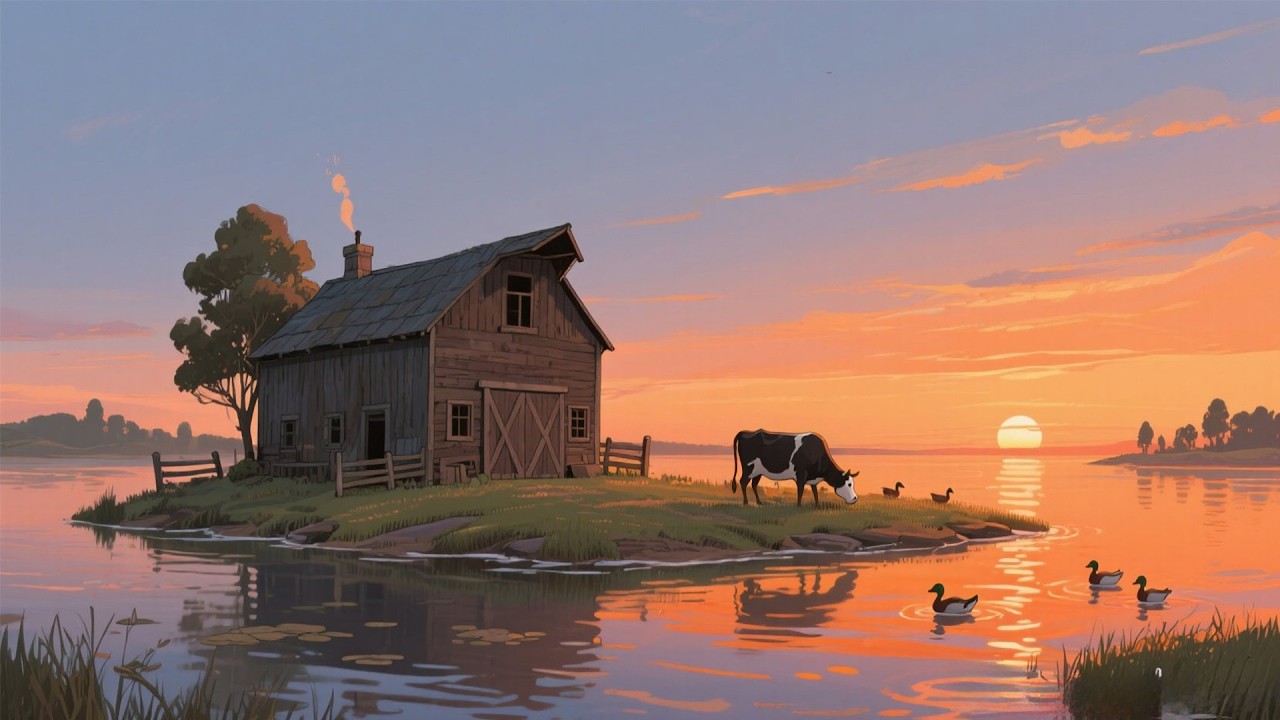 A 1950s Home on the Riverbank — Another Room Where Calm Lives by the Flowing Stream