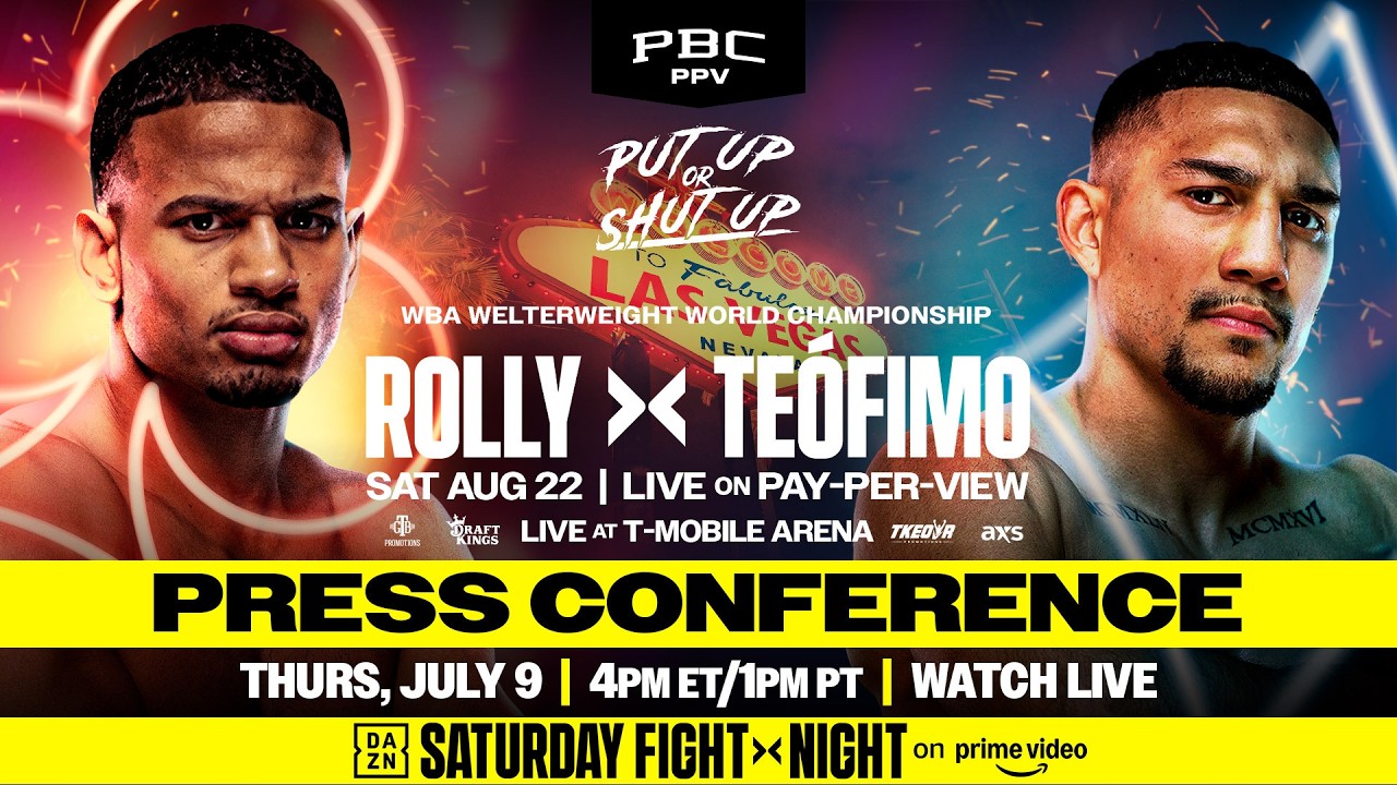 Rolly vs. Teofimo KICKOFF PRESS CONFERENCE LIVESTREAM 🥊 | Prime Video