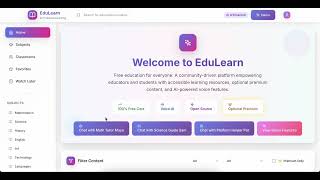 EduLearn - Educational Video Platform | Bolt Hackathon
