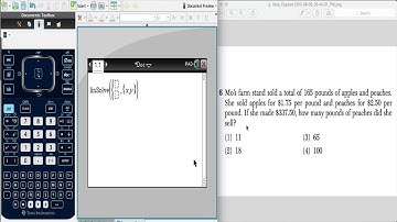 Using TI Nspire CX to Solve Systems of Linear Equations