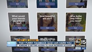 Funny Facebook quiz can harm you screenshot 5
