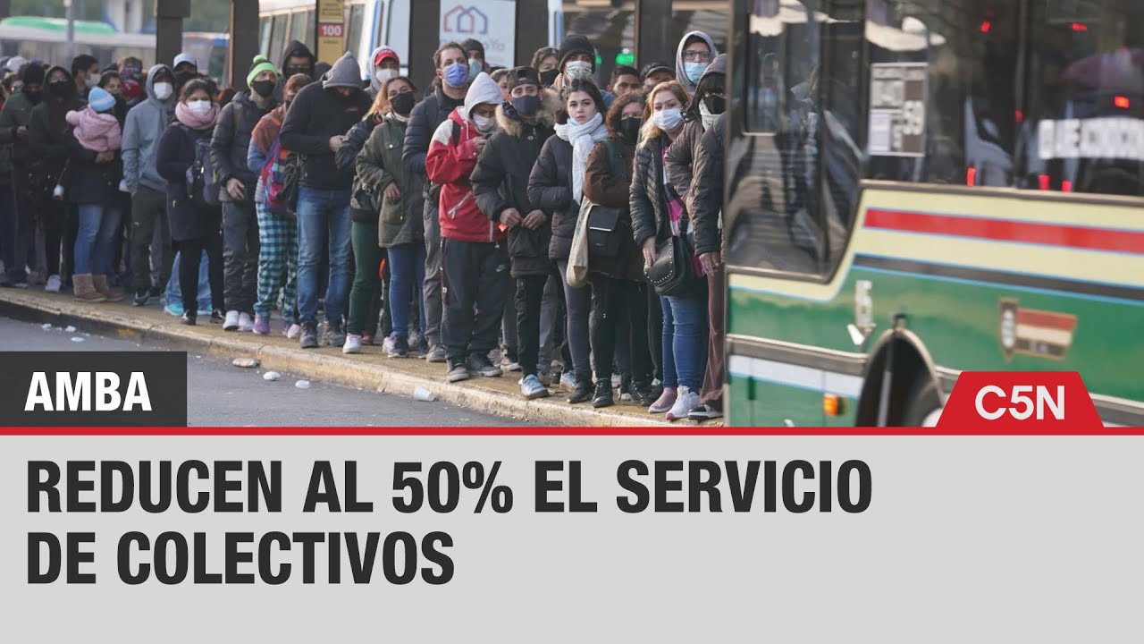 AMBA: REDUCEN al 50% el SERVICIO de COLECTIVOS - YouTube