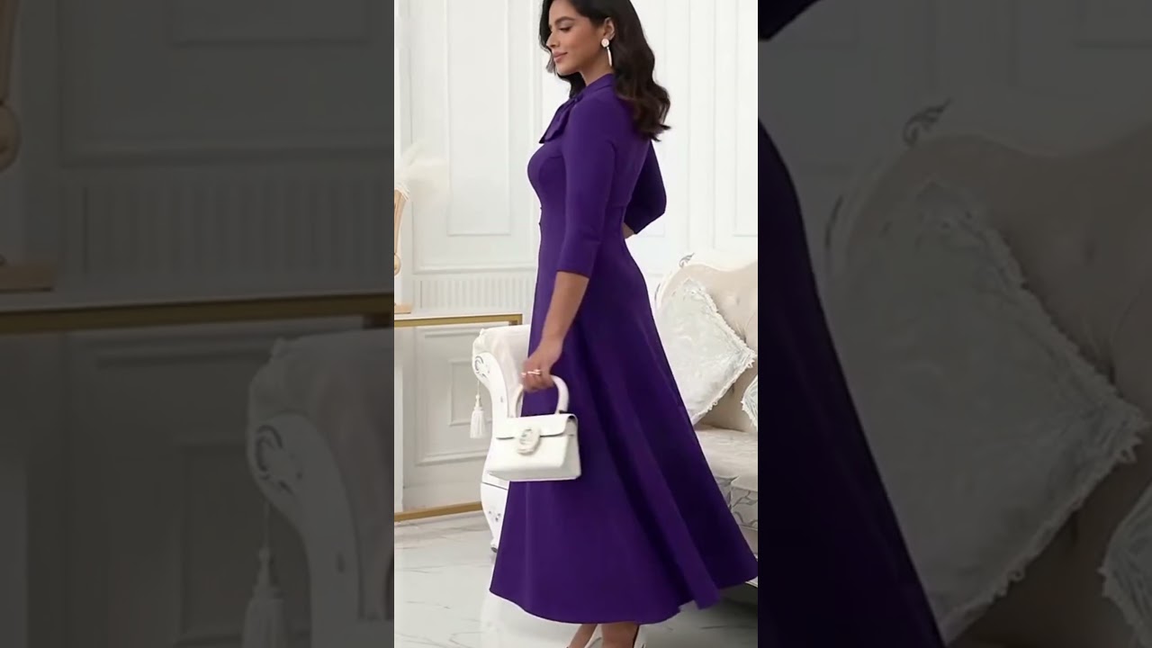 Steal the spotlight in this stunning purple maxi dress💜