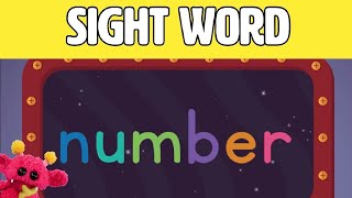 NUMBER - Let's Learn the Sight Word NUMBER with Hubble the Alien! | Nimalz Kidz! Songs and Fun! Details