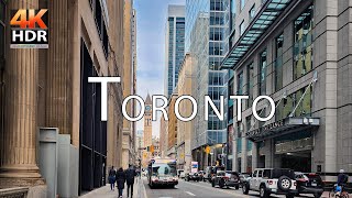 Toronto's Bay Street: A Virtual Walking Tour 4K HDR