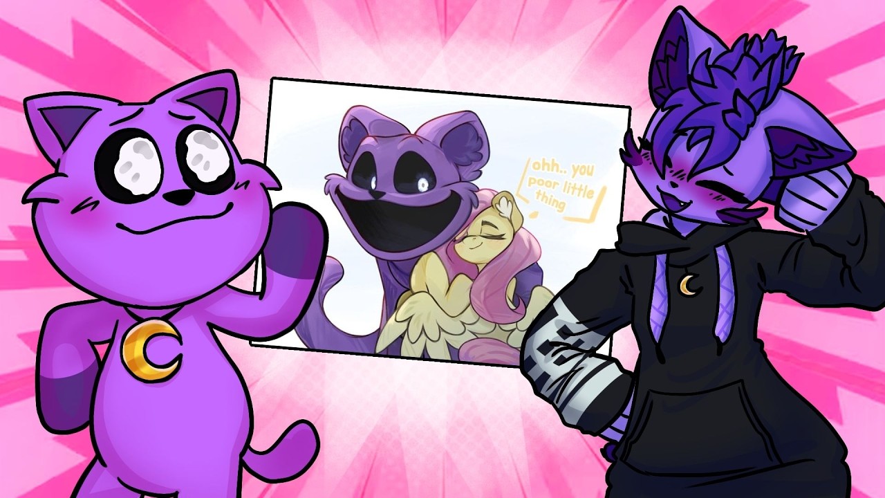 CatNap e CatGirl REAGEM a IMAGENS do MULTIVERSO Smiling Critters