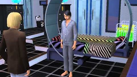 Sims 2 Pascal Curios gives birth to alien