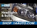 How To Replace Headlights 2004-06 Hyundai Elantra