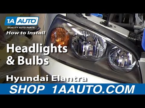 How To Replace Headlights 04-06 Hyundai Elantra