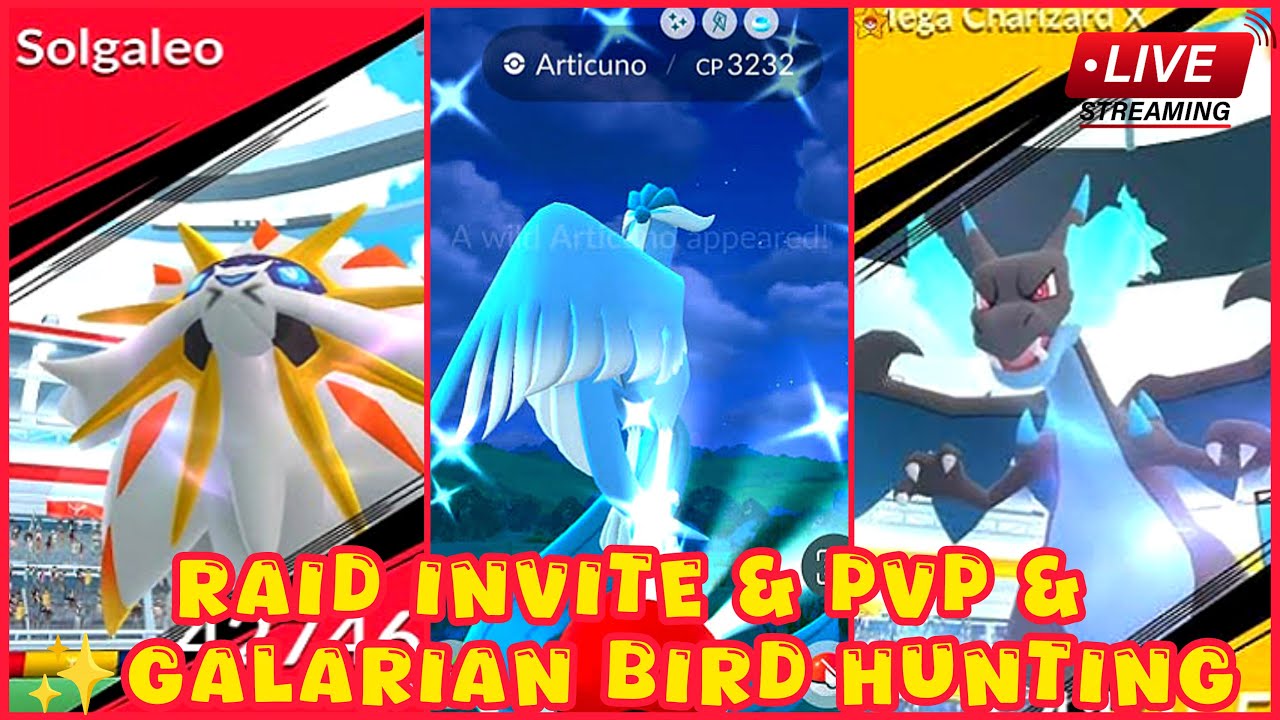 Last Day Solgaleo & Mega Charizard Raid Invite & Pvp With Subscribers 